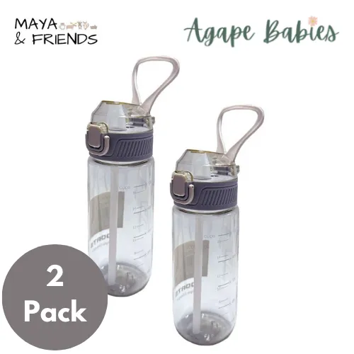 [2-Pack] Maya & Friends Water Bottle (600ml)-4 Color