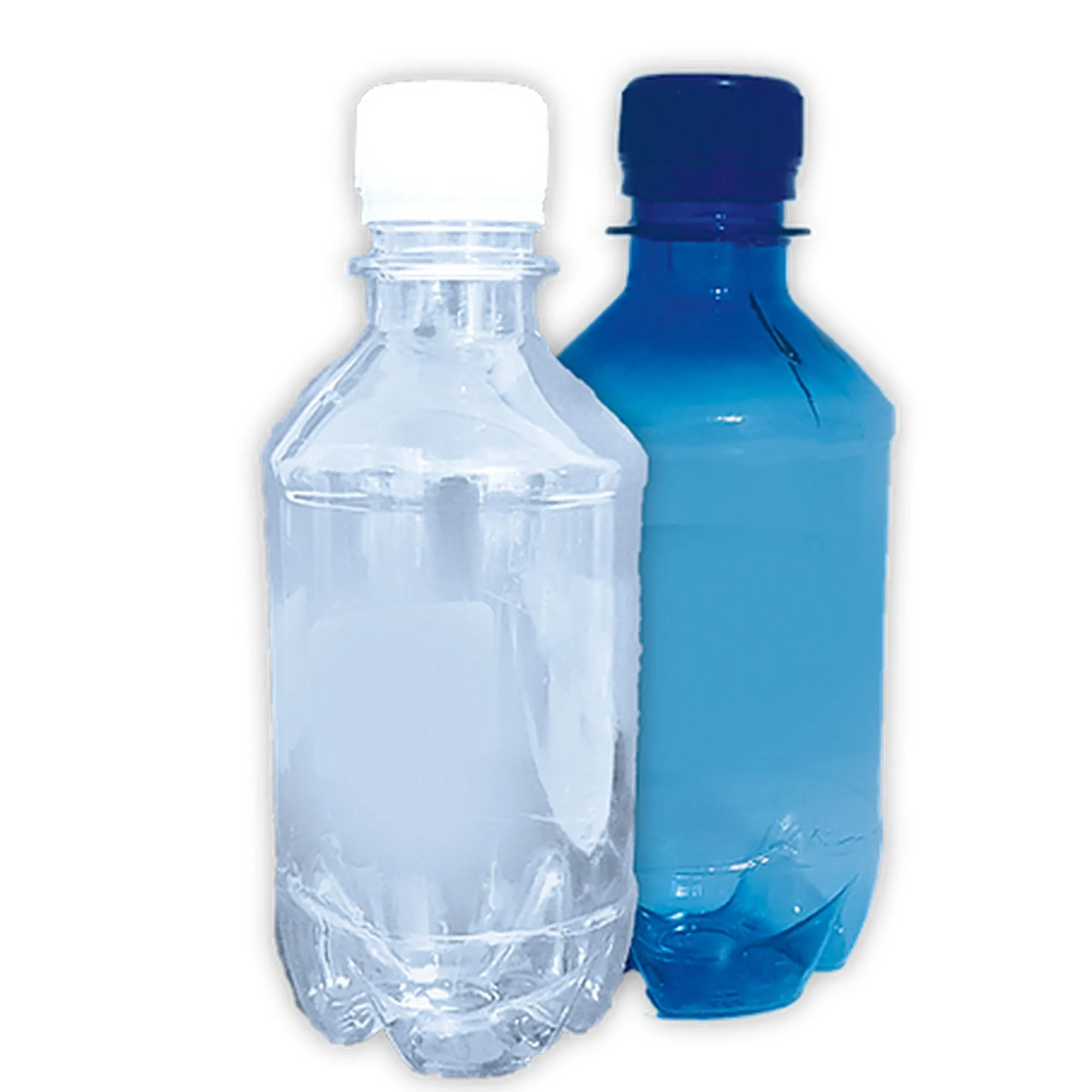 330ml PET Plastic Water Bottle Clear with Lid 10pack