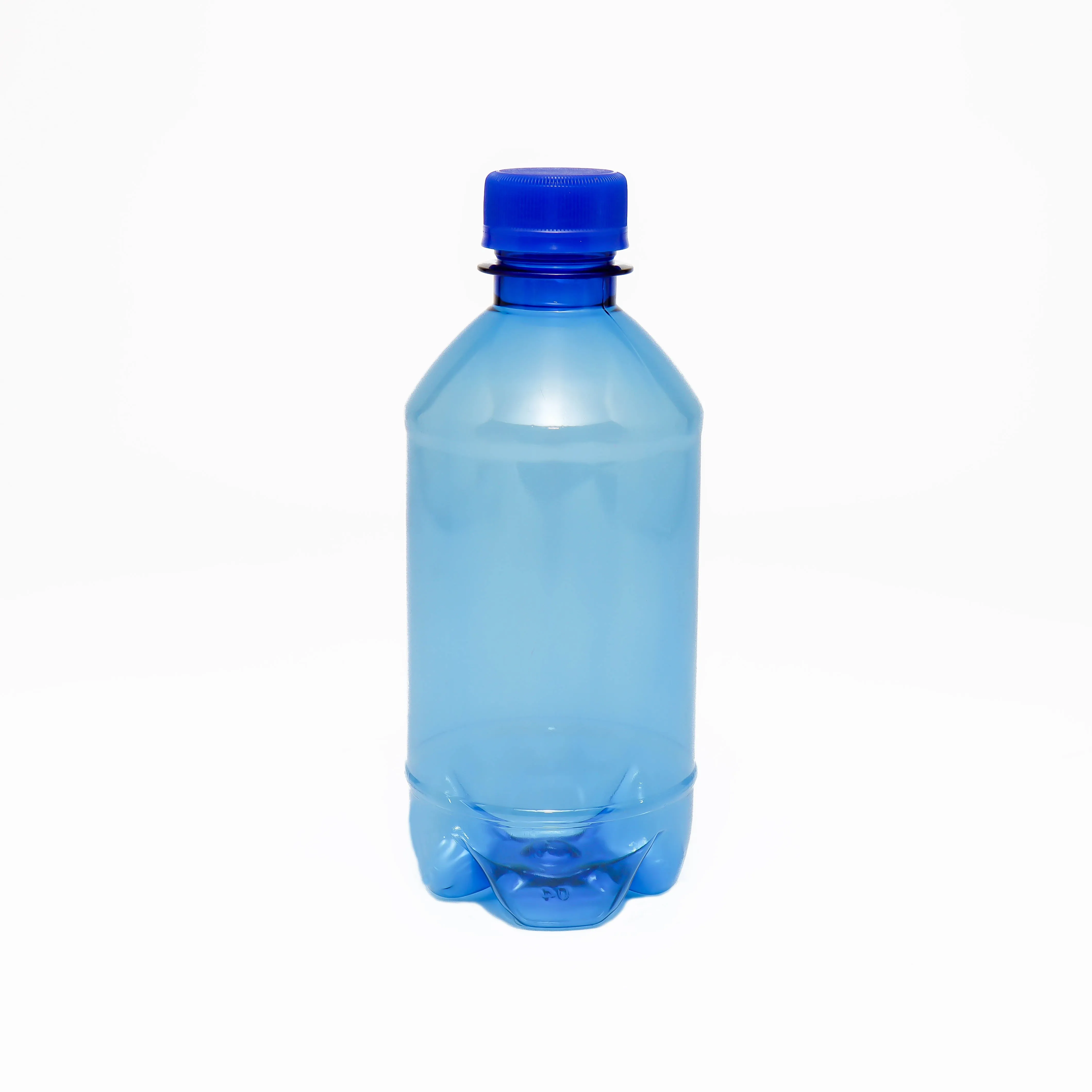 330ml PET Plastic Water Bottle Clear with Lid 10pack