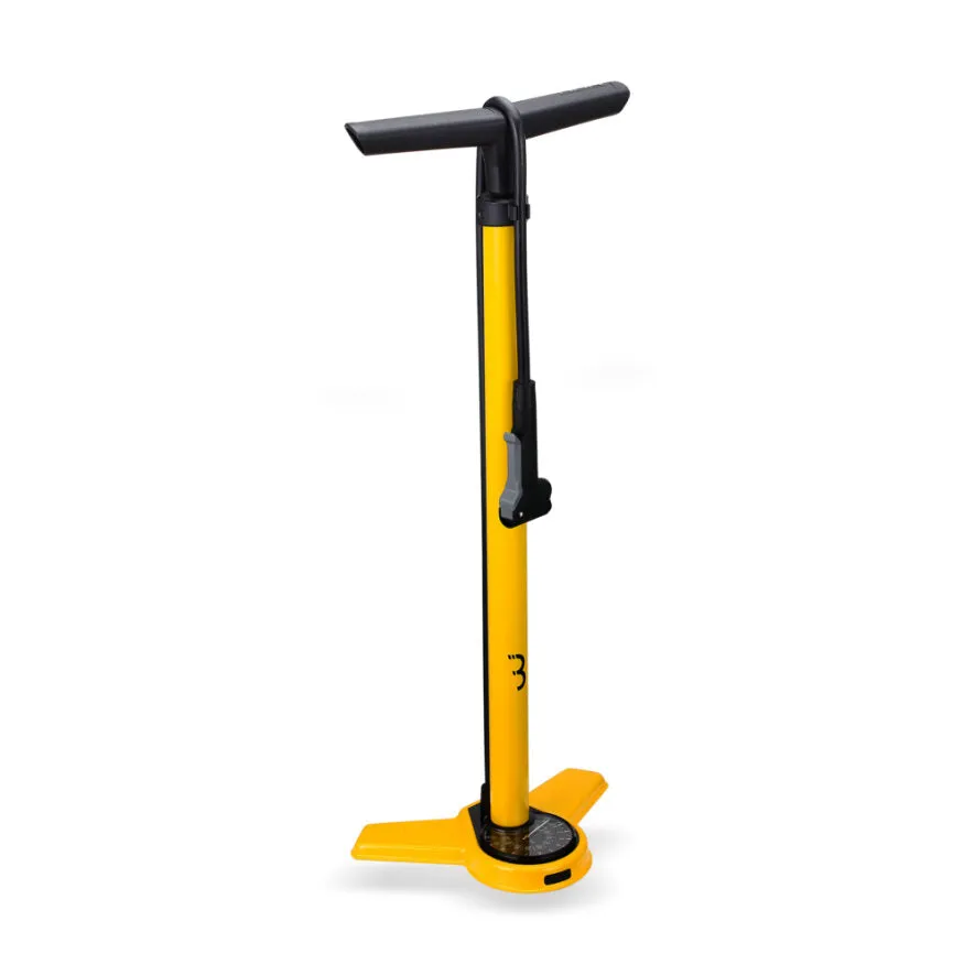 Bbb Floor Pump - Airsteel Extra Tall - Dual Head 3.0 Inc Large Guage (bfp-27)