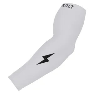 BRUCE BOLT Graduated Compression Premium Arm Sleeve - WHITE