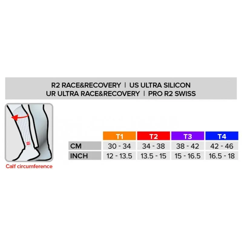 COMPRESSPORT R2V2 CALF SLEEVES (R2V2-4013) -