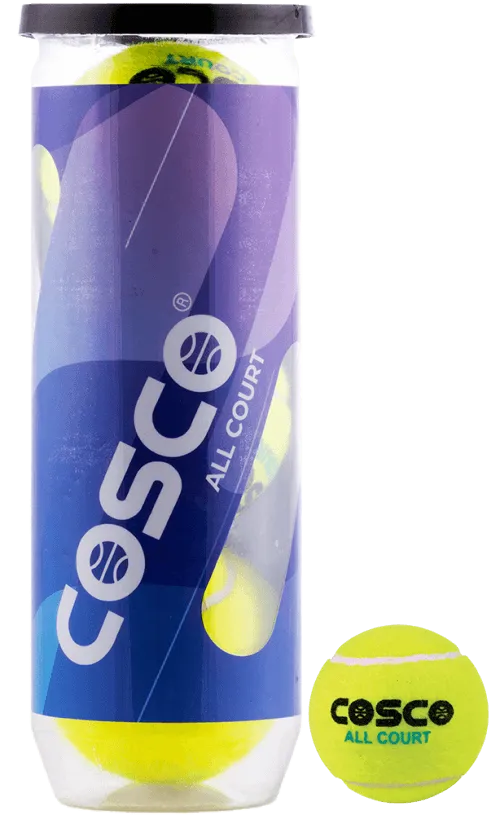 Cosco All Court Tennis Ball, Pack of 3 | KIBI Sports