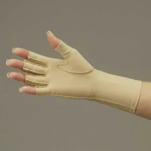 DeRoyal Edema Glove, 3/4" Finger Over Wrist, Left, Champagne, Medium