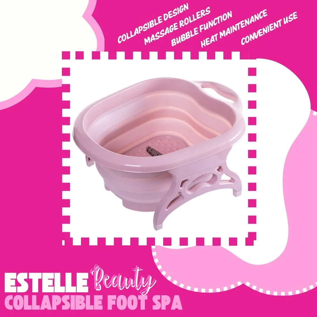 ESTELLE Beauty Collapsible Foot Spa - Pink