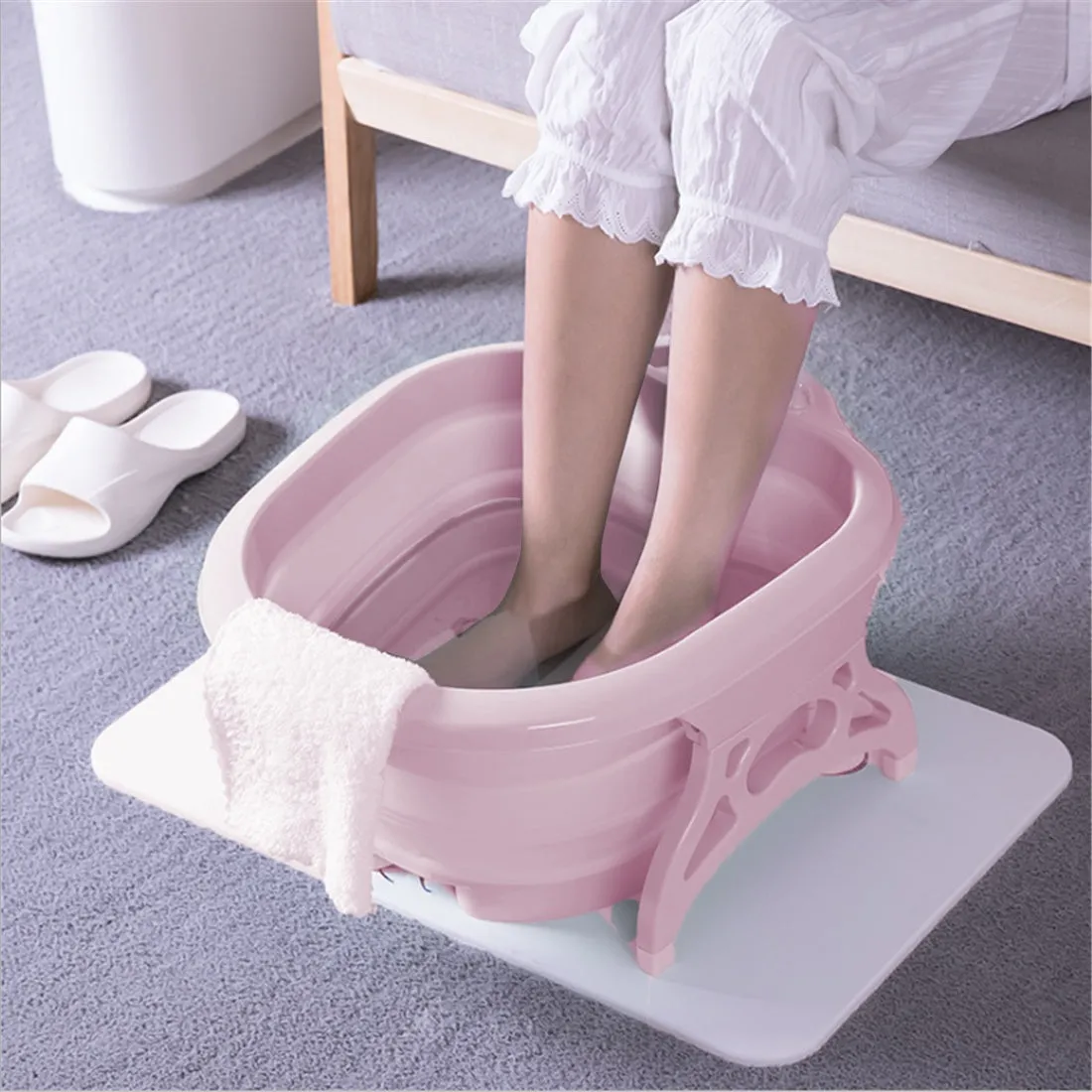 ESTELLE Beauty Collapsible Foot Spa - Pink