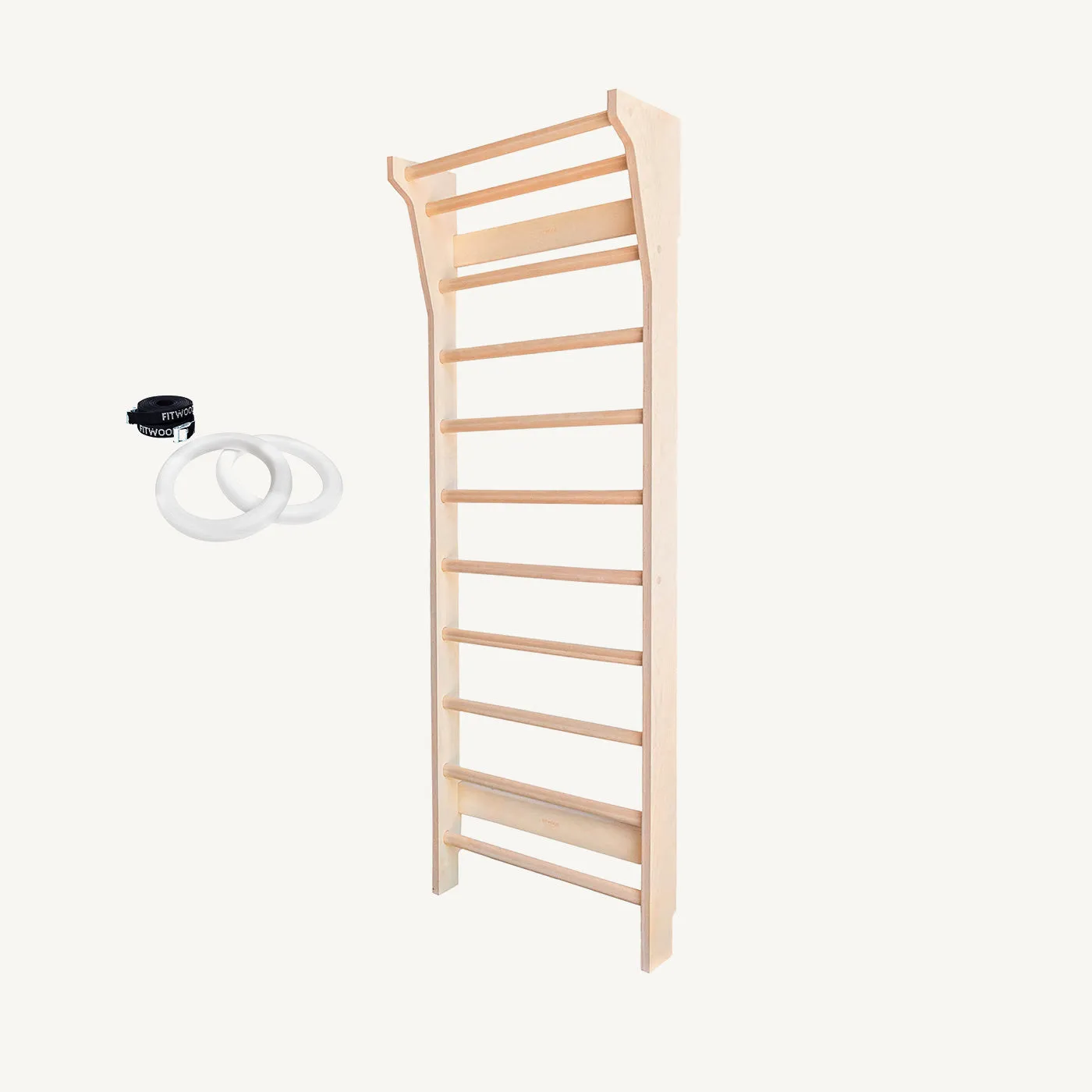 FitWood - TAIMI Wall Bars for Kids & Adults - Birch