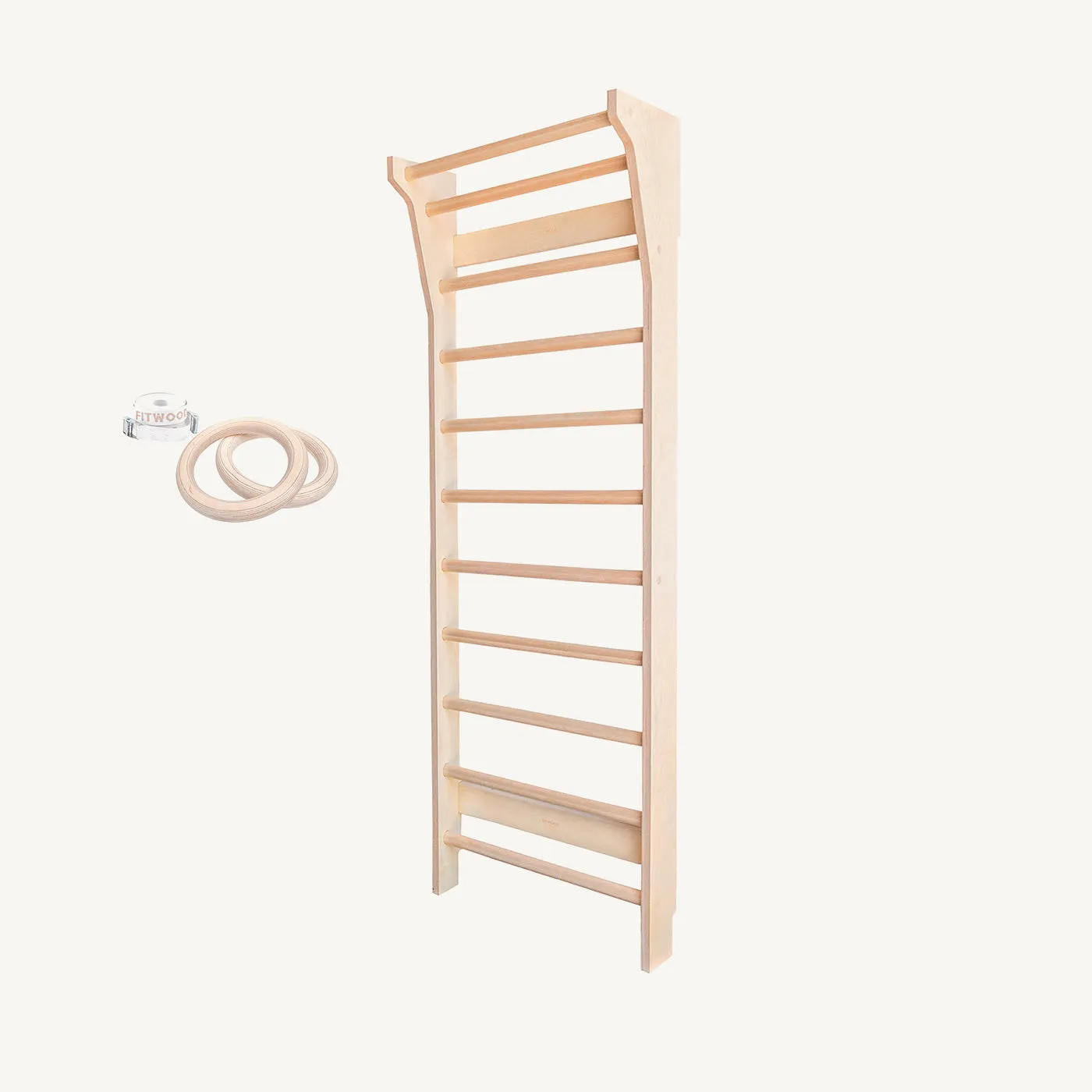 FitWood - TAIMI Wall Bars for Kids & Adults - Birch