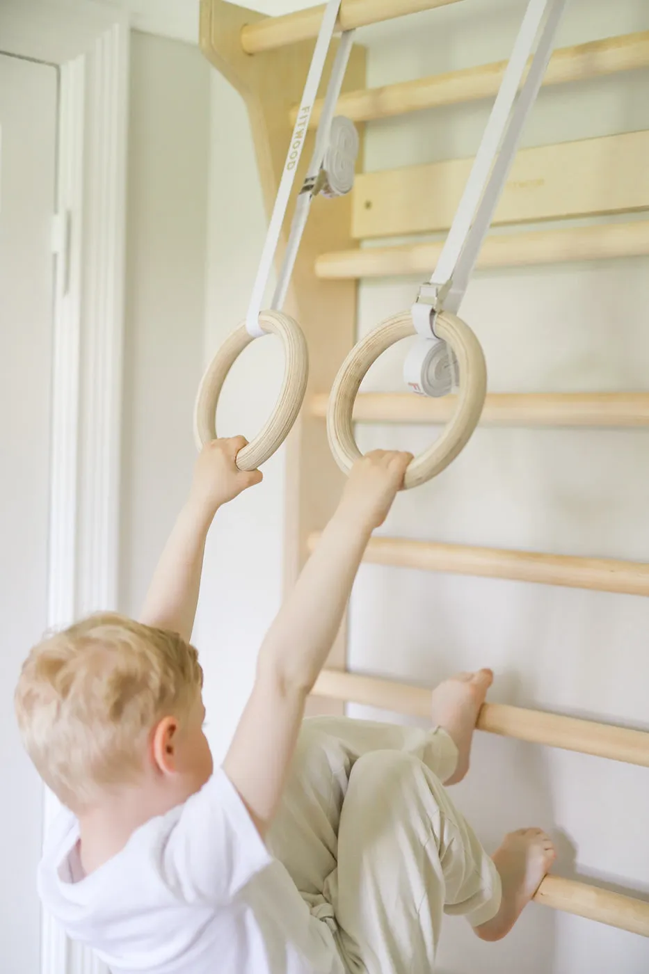 FitWood - TAIMI Wall Bars for Kids & Adults - Birch