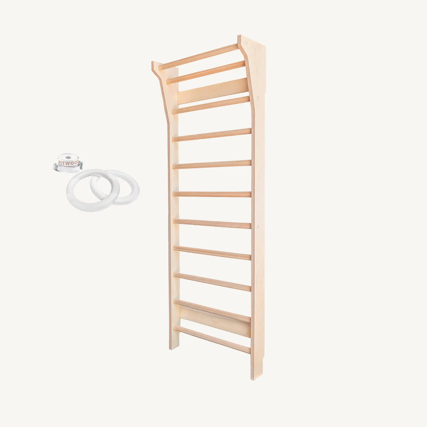 FitWood - TAIMI Wall Bars for Kids & Adults - Birch