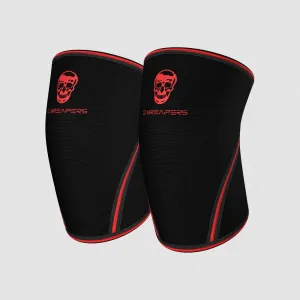 Gymreapers 7MM Knee Sleeves - Black/Red