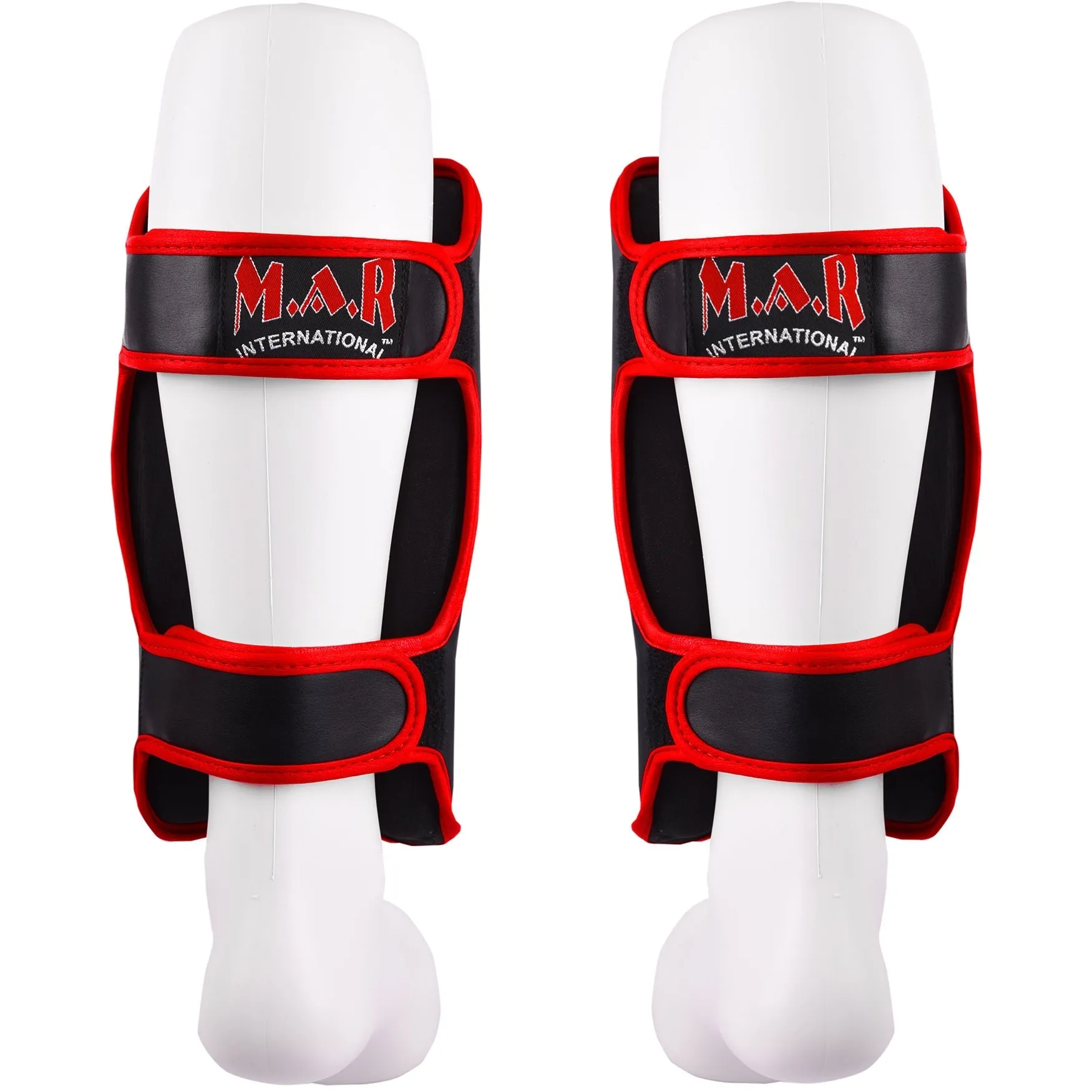 MAR-190B | Black Shin Guards w/ Foam Padding