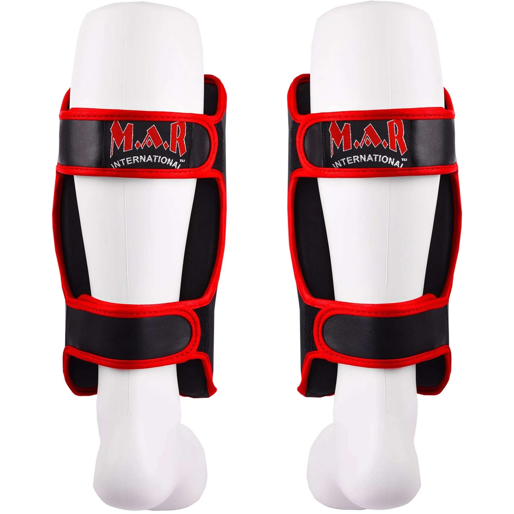 MAR-190B | Black Shin Guards w/ Foam Padding