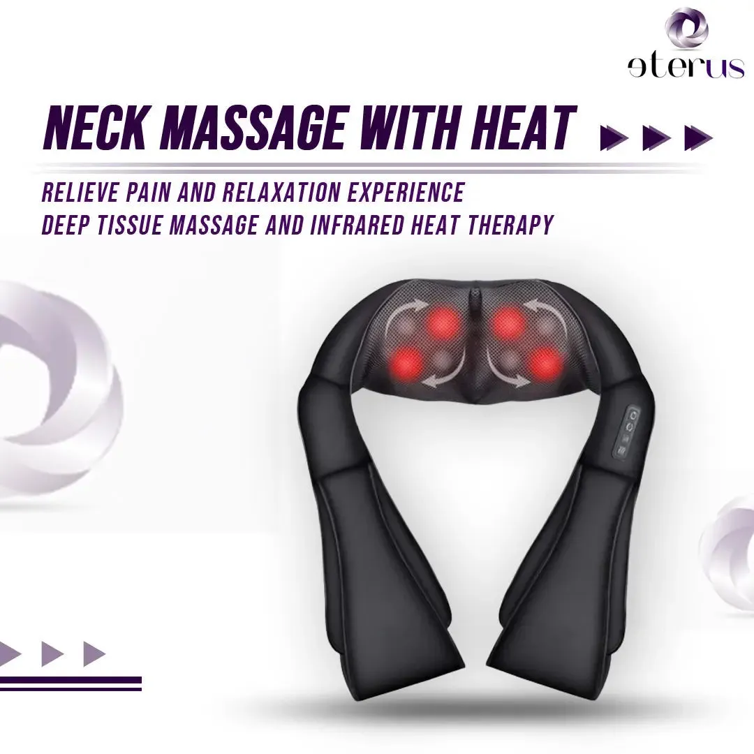 Neck and Shoulder Massager w/Heat-Neck Massager