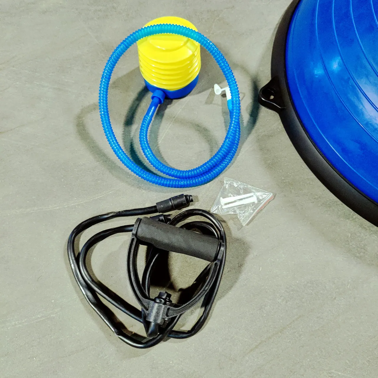 NEW Balance Trainer (Identical to Bosu Ball) Stability Ball with Pump and Resistance Band Handles