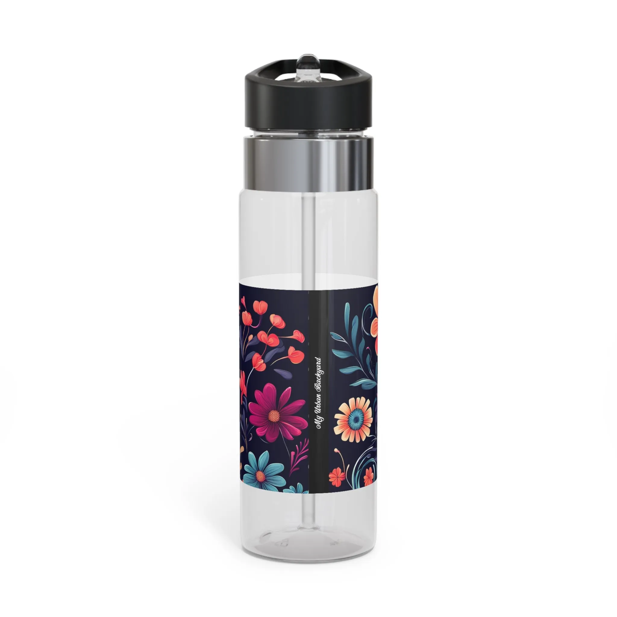 Night Blooming Wildflowers, 20oz Sport Water Bottle, BPA-Free, Tritan™ plastic