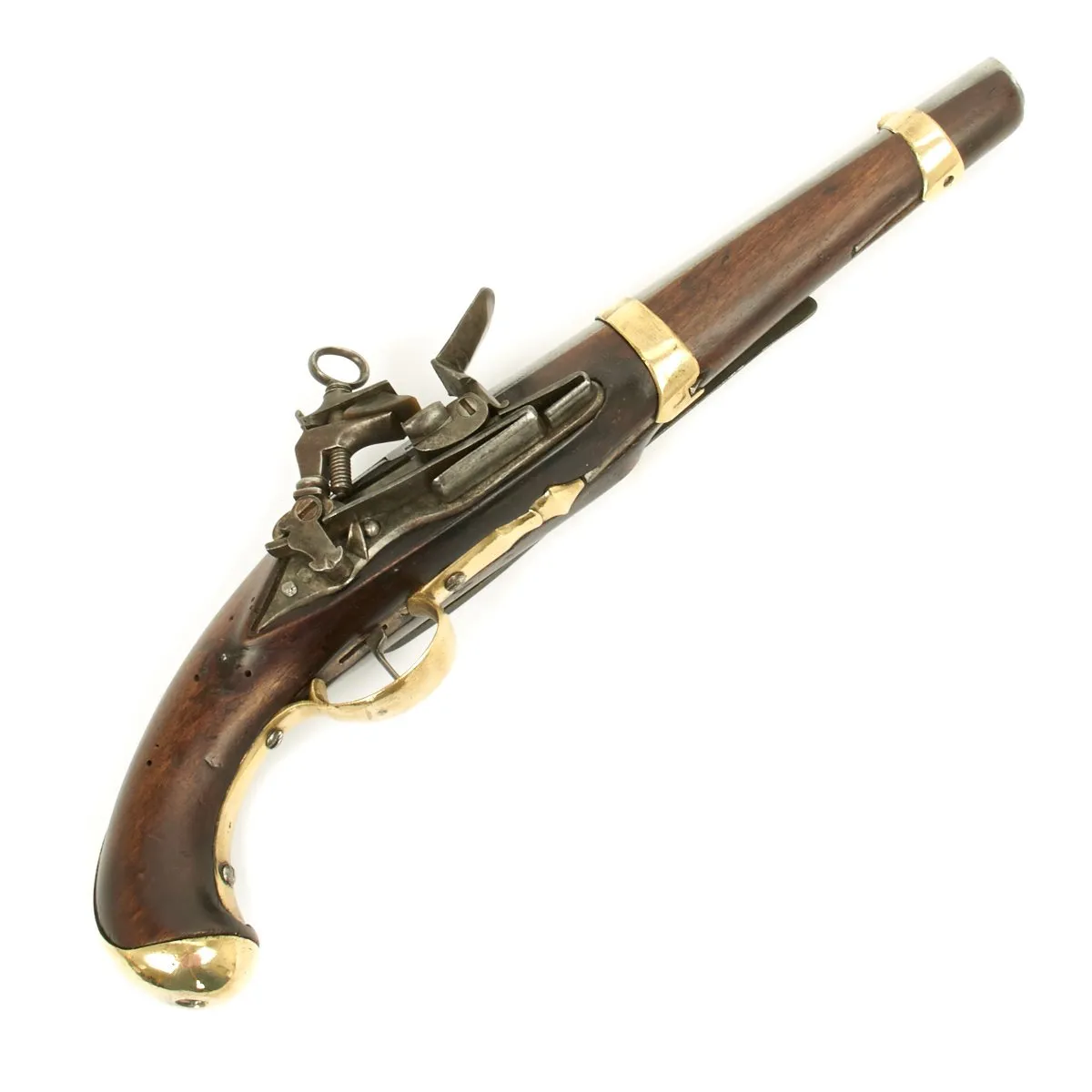 Original Spanish Napoleonic Miquelet Sea Service Pistol with Belt Hook - Circa 1812