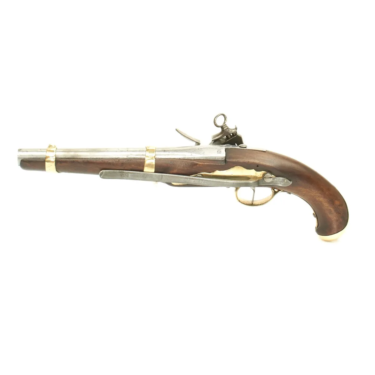 Original Spanish Napoleonic Miquelet Sea Service Pistol with Belt Hook - Circa 1812