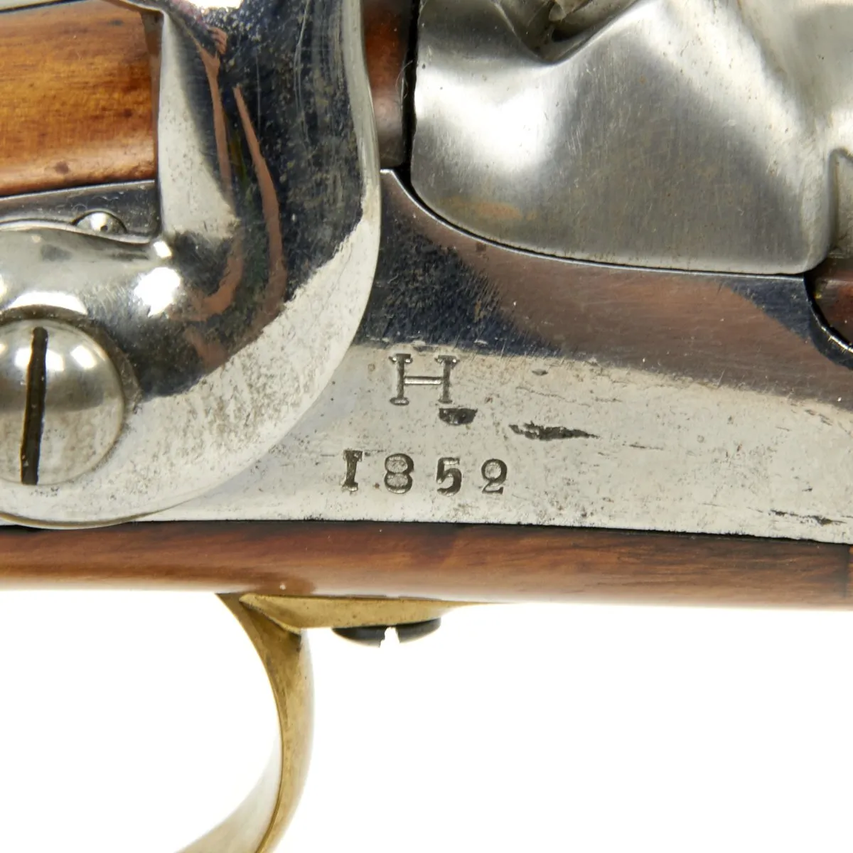 Original Swedish M-1850 Percussion Cavalry Pistol cut for Shoulder Stock - Regimentally marked and Dated 1852