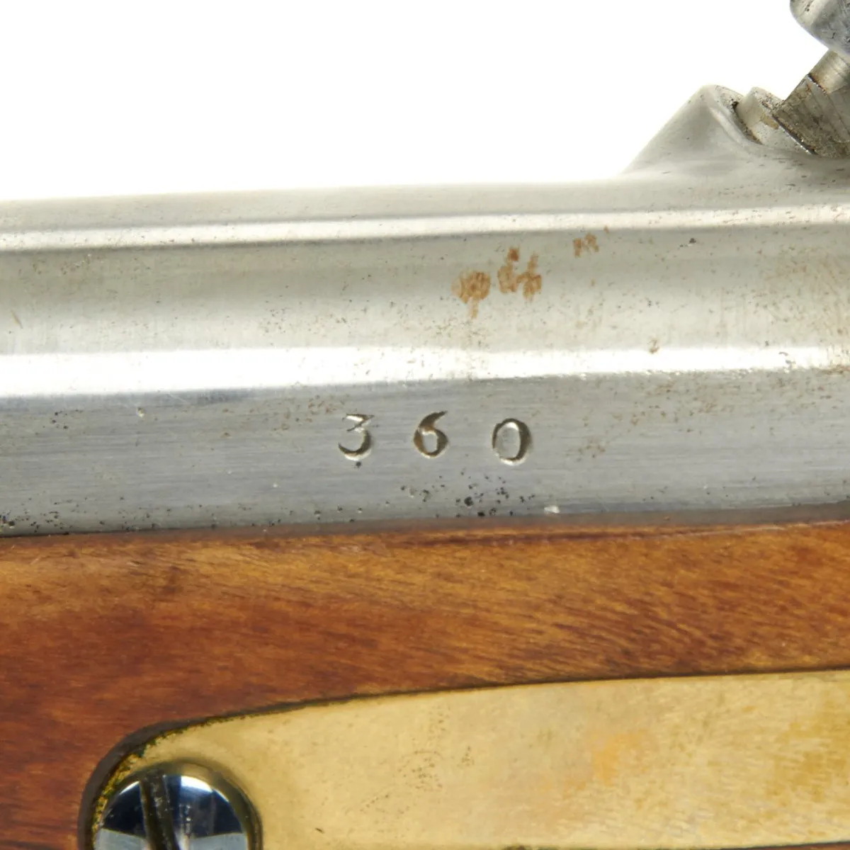 Original Swedish M-1850 Percussion Cavalry Pistol cut for Shoulder Stock - Regimentally marked and Dated 1852