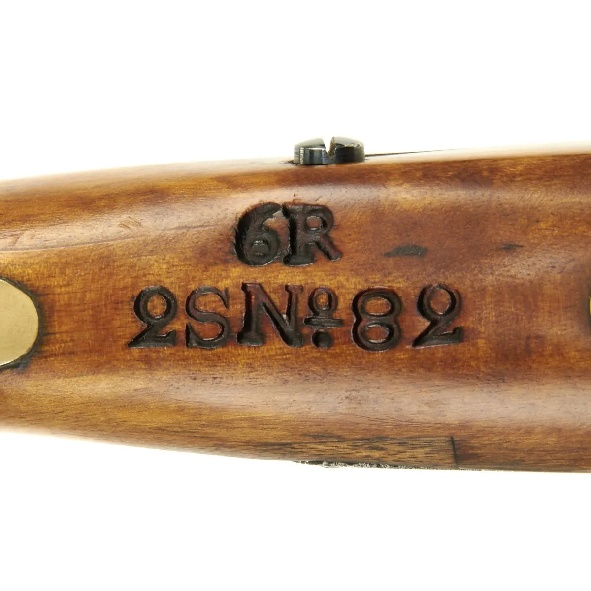 Original Swedish M-1850 Percussion Cavalry Pistol cut for Shoulder Stock - Regimentally marked and Dated 1852