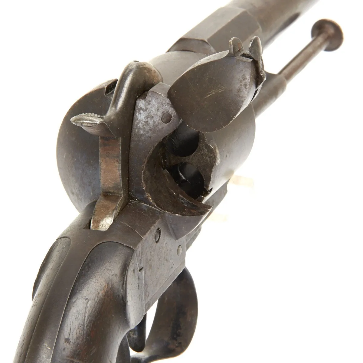 Original U.S. Civil War French M1854 Lefaucheux Cavalry Model 12mm Pinfire Revolver with Round