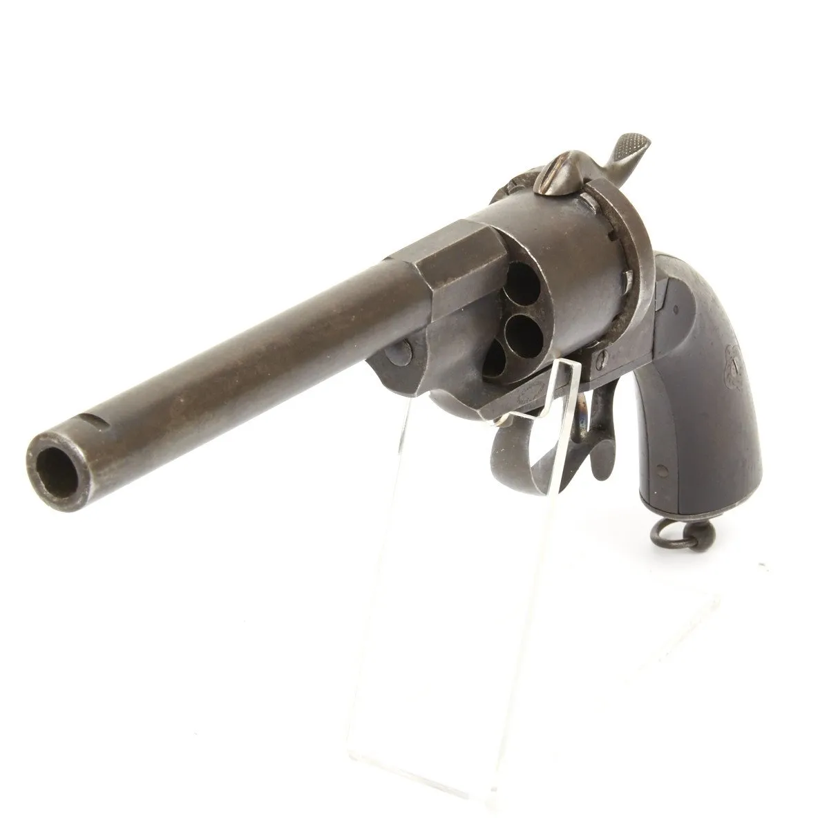 Original U.S. Civil War French M1854 Lefaucheux Cavalry Model 12mm Pinfire Revolver with Round