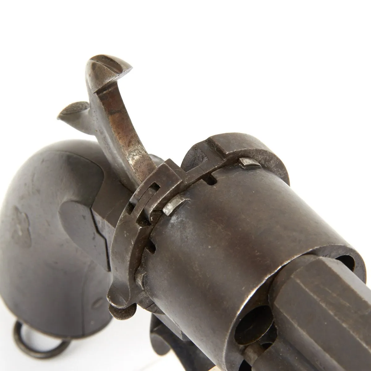 Original U.S. Civil War French M1854 Lefaucheux Cavalry Model 12mm Pinfire Revolver with Round