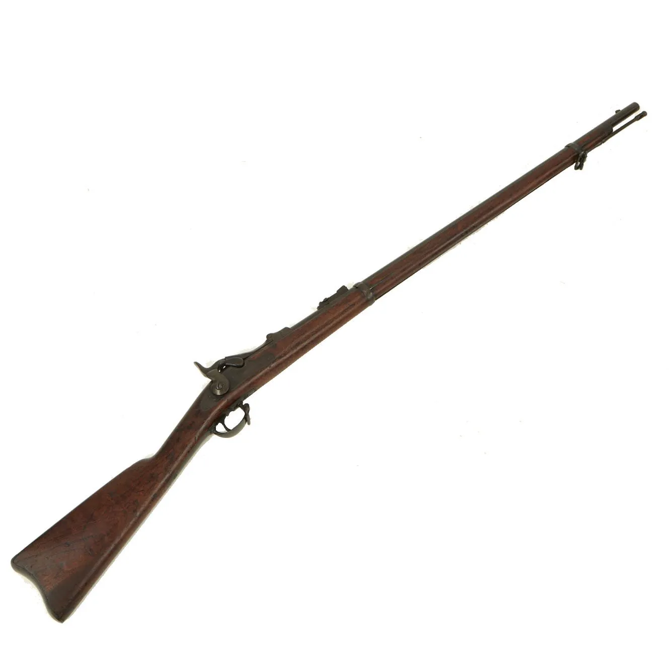 Original U.S. Early Springfield Trapdoor M1873 Rifle made in 1874 with 2 Notch Tumbler & Long Wrist - Serial No 31565