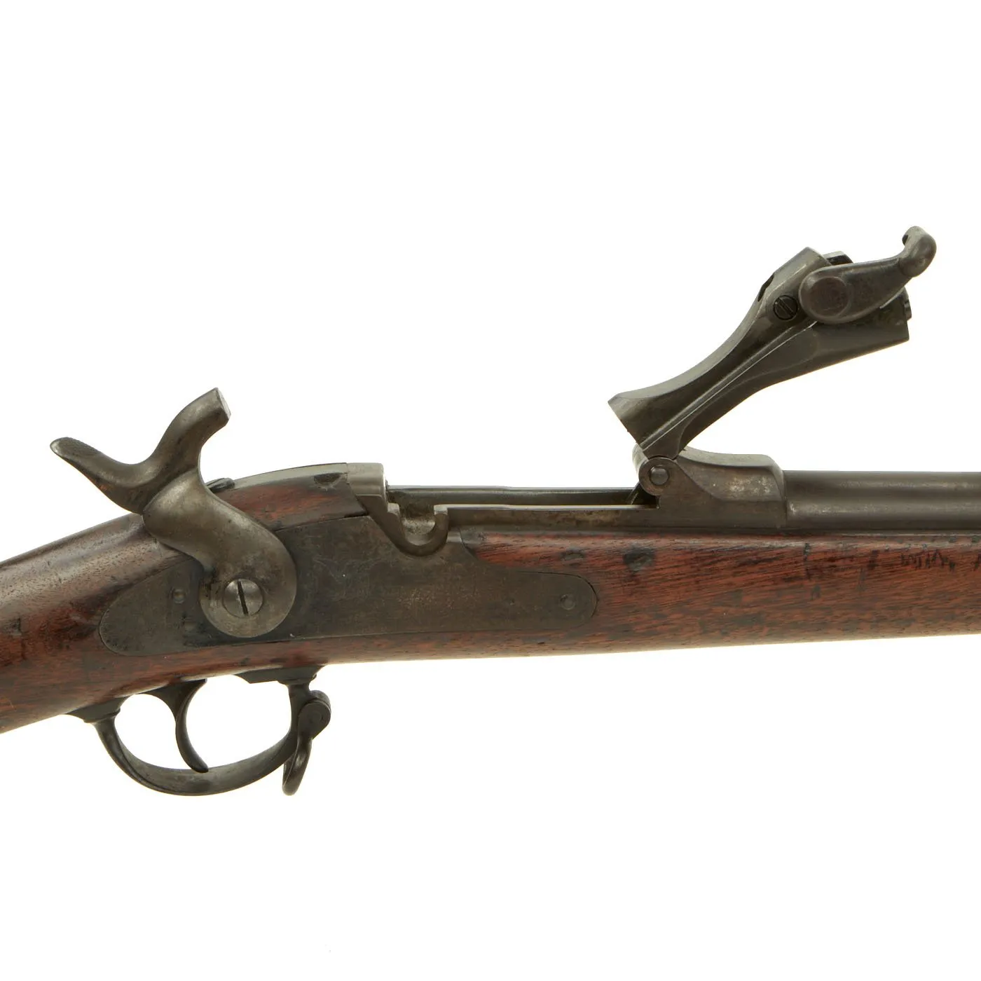 Original U.S. Early Springfield Trapdoor M1873 Rifle made in 1874 with 2 Notch Tumbler & Long Wrist - Serial No 31565