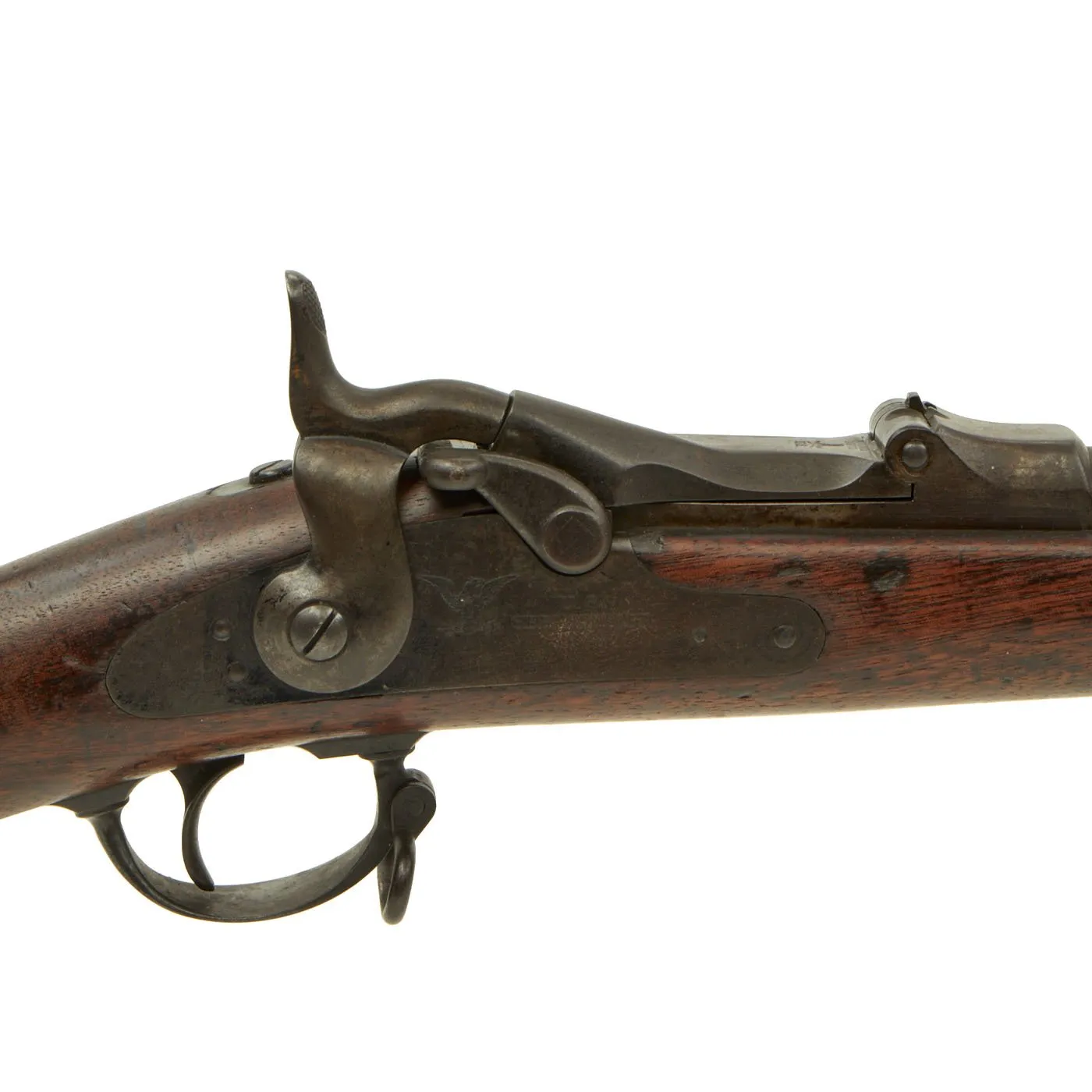 Original U.S. Early Springfield Trapdoor M1873 Rifle made in 1874 with 2 Notch Tumbler & Long Wrist - Serial No 31565