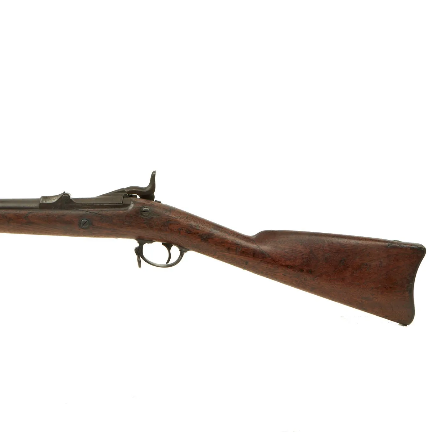 Original U.S. Early Springfield Trapdoor M1873 Rifle made in 1874 with 2 Notch Tumbler & Long Wrist - Serial No 31565