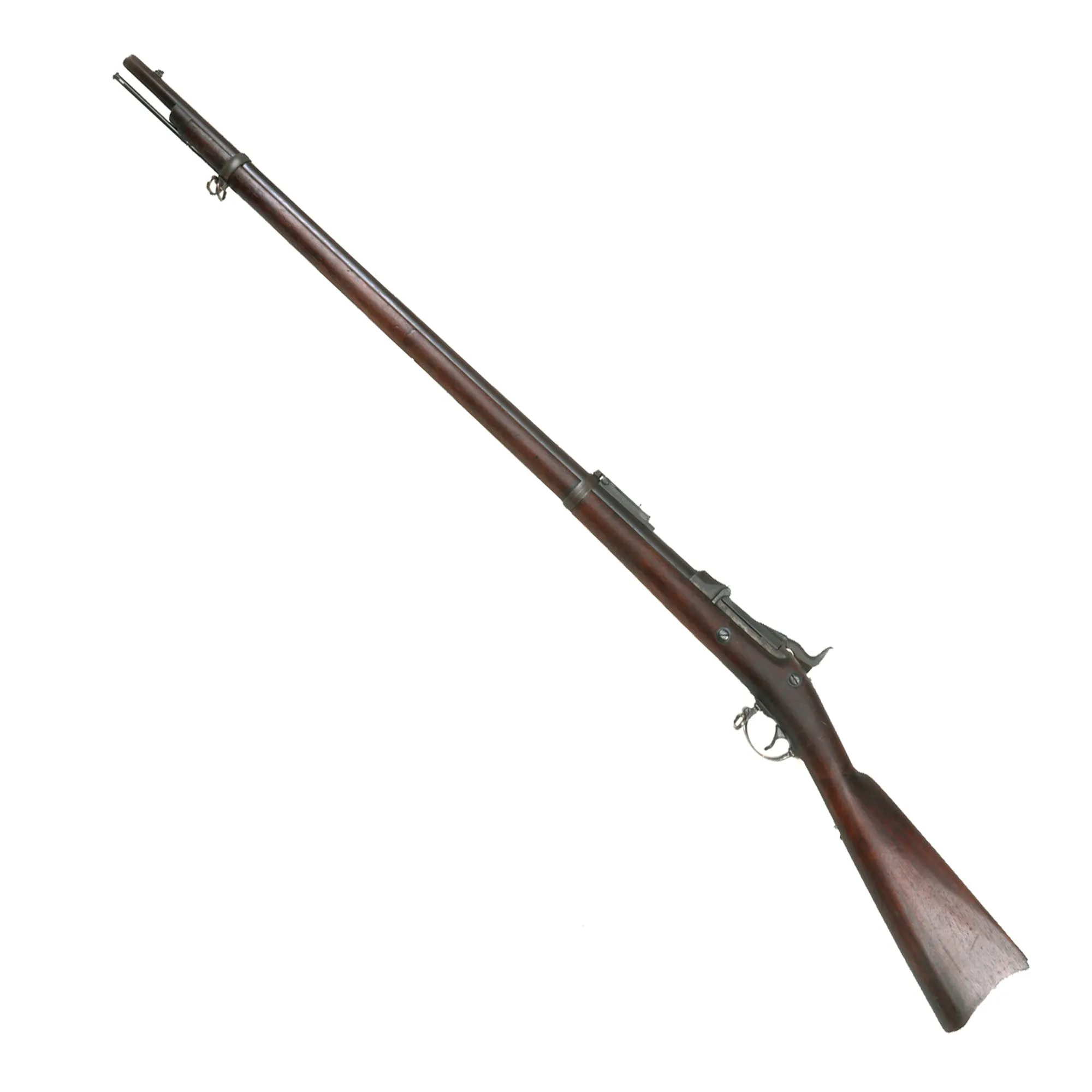 Original U.S. Springfield Trapdoor Model 1884 Rifle with Standard Ram Rod made in 1887 - Serial 365761