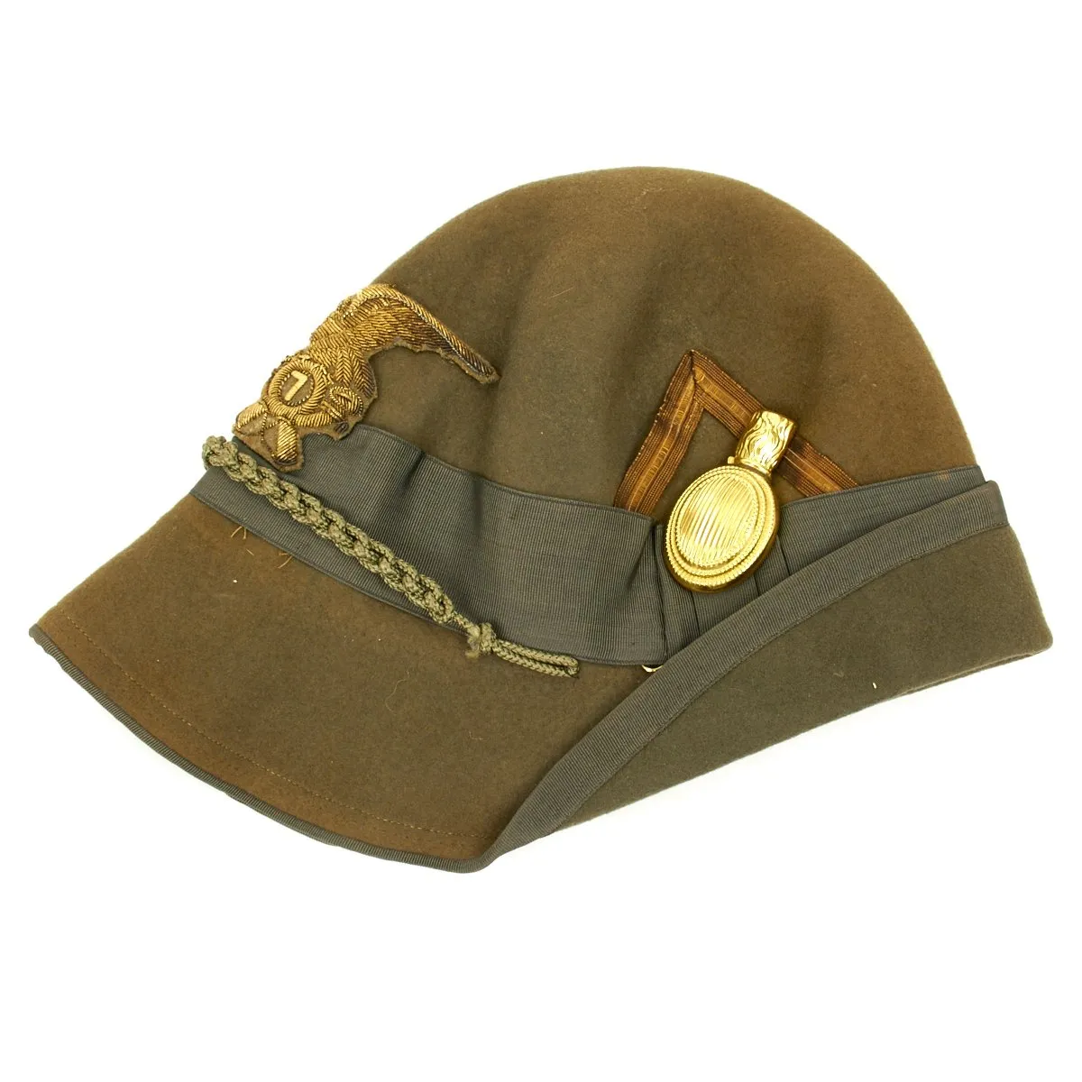 Original WWII Royal Italian Army Alpine Division Colonels Alpini Cap