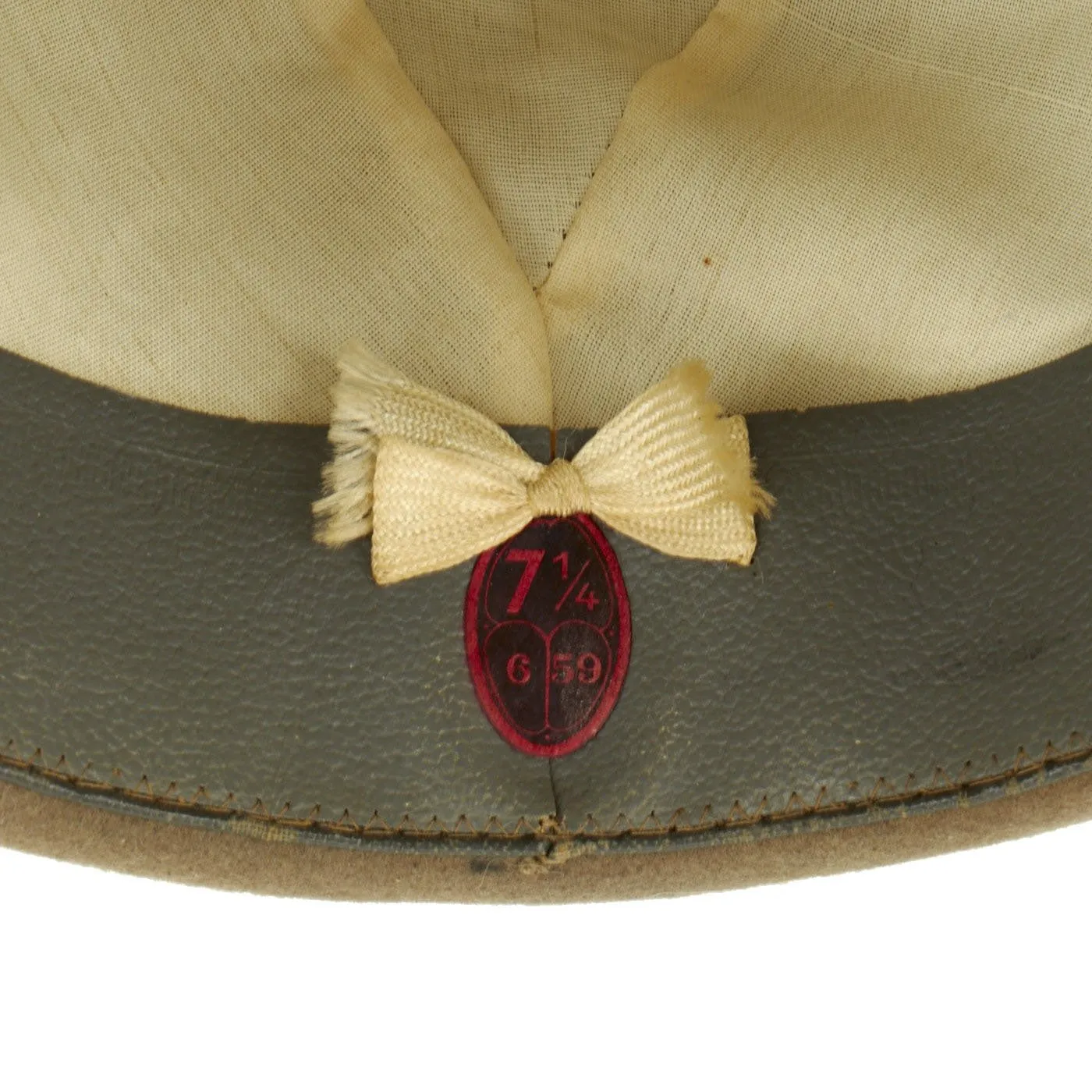 Original WWII Royal Italian Army Alpine Division Officer Alpini Cap with Feather - Size 7 1/4