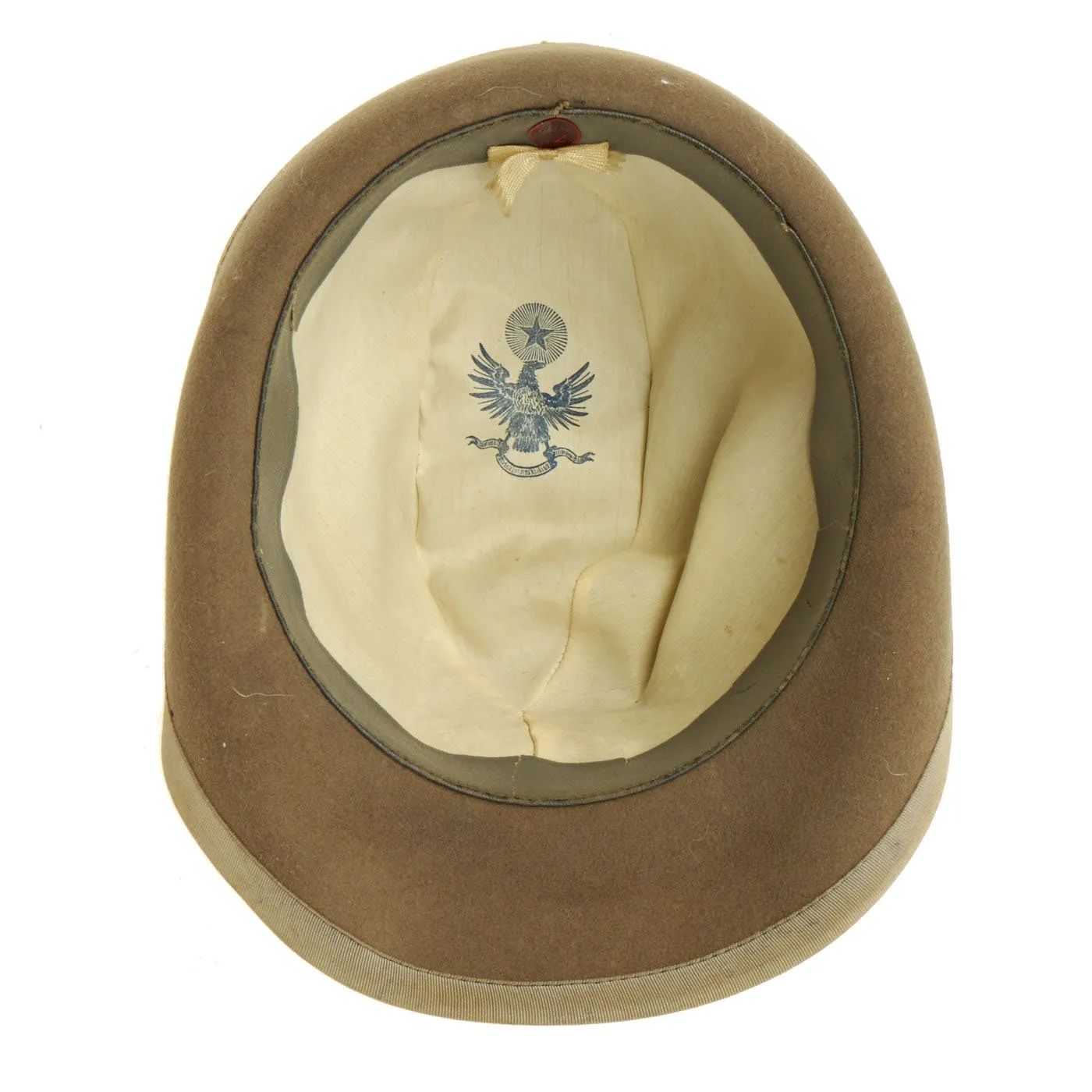 Original WWII Royal Italian Army Alpine Division Officer Alpini Cap with Feather - Size 7 1/4