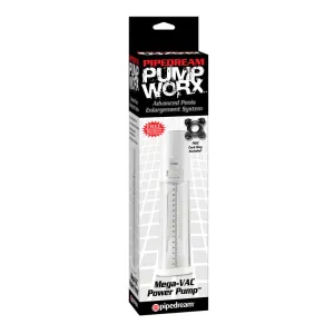 Pipedream Pump Worx MEGA-VAC Power Pump Clear/White