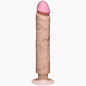 Realistic Cock 10 Vibrator White "