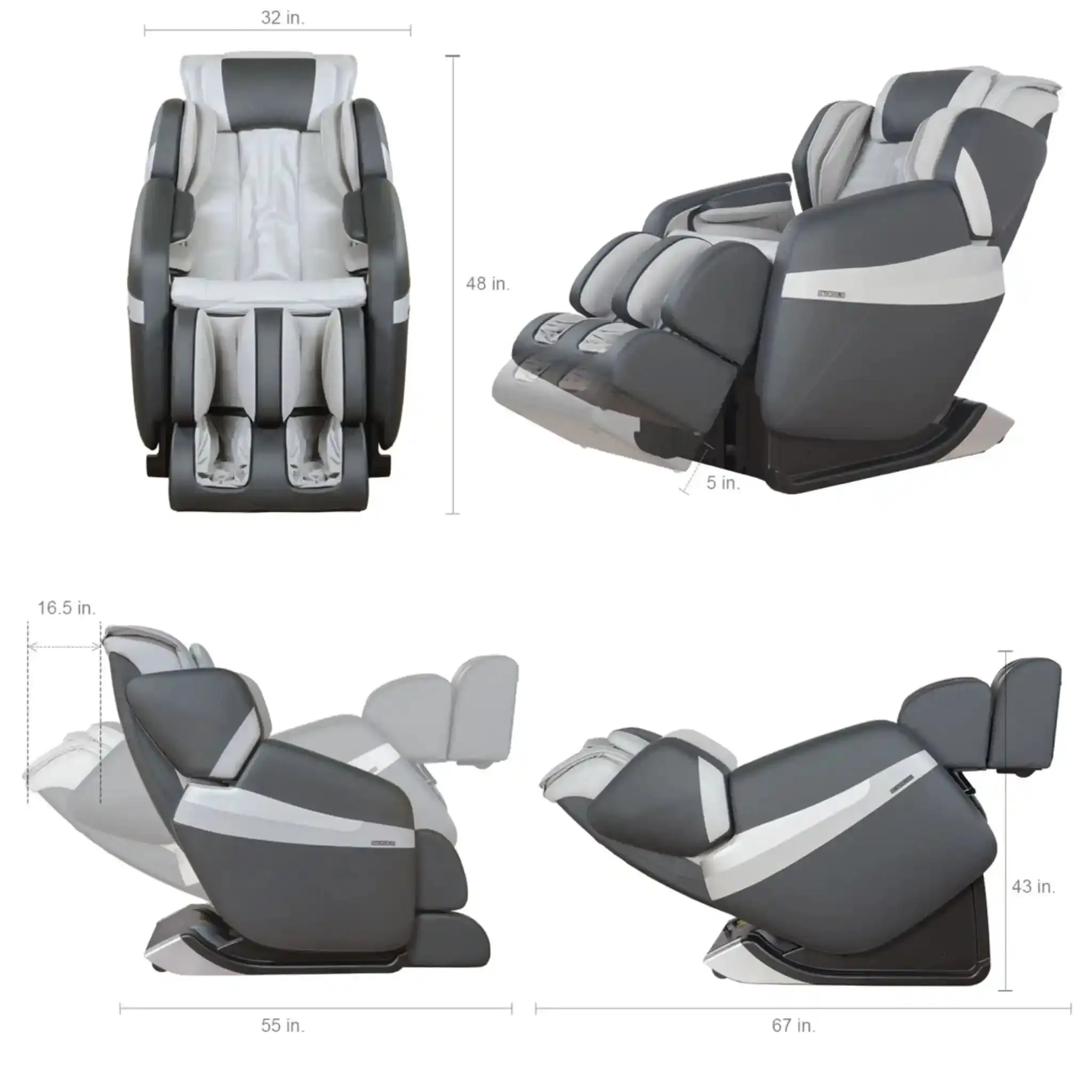 RelaxOnChair MK-Classic Massage Chair | Gray