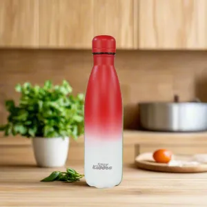 Smily Kiddos 500 ML Stainless Steel Water Bottle  - Matte Red White