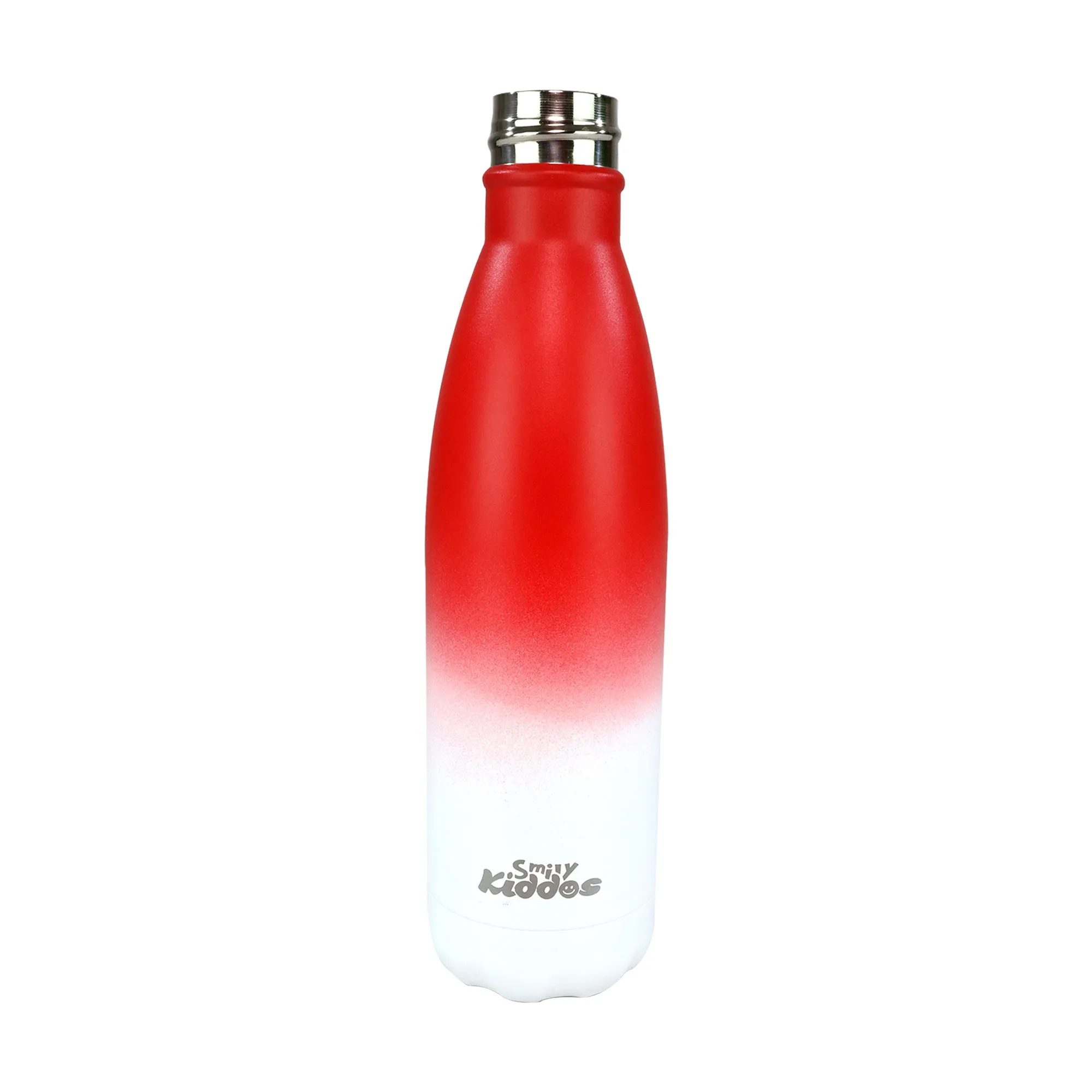 Smily Kiddos 500 ML Stainless Steel Water Bottle  - Matte Red White