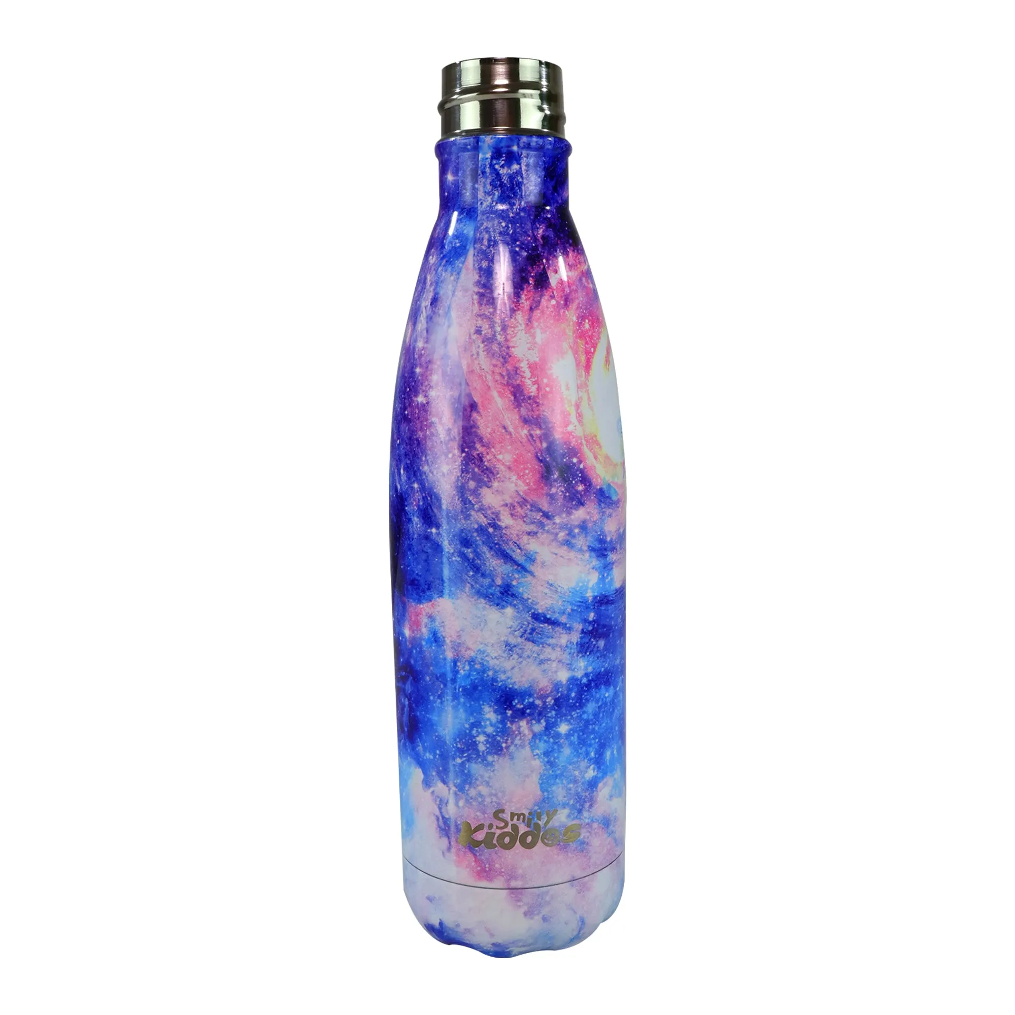 Smily Kiddos 500 ML Stainless Steel Water Bottle -  Starry Night purple