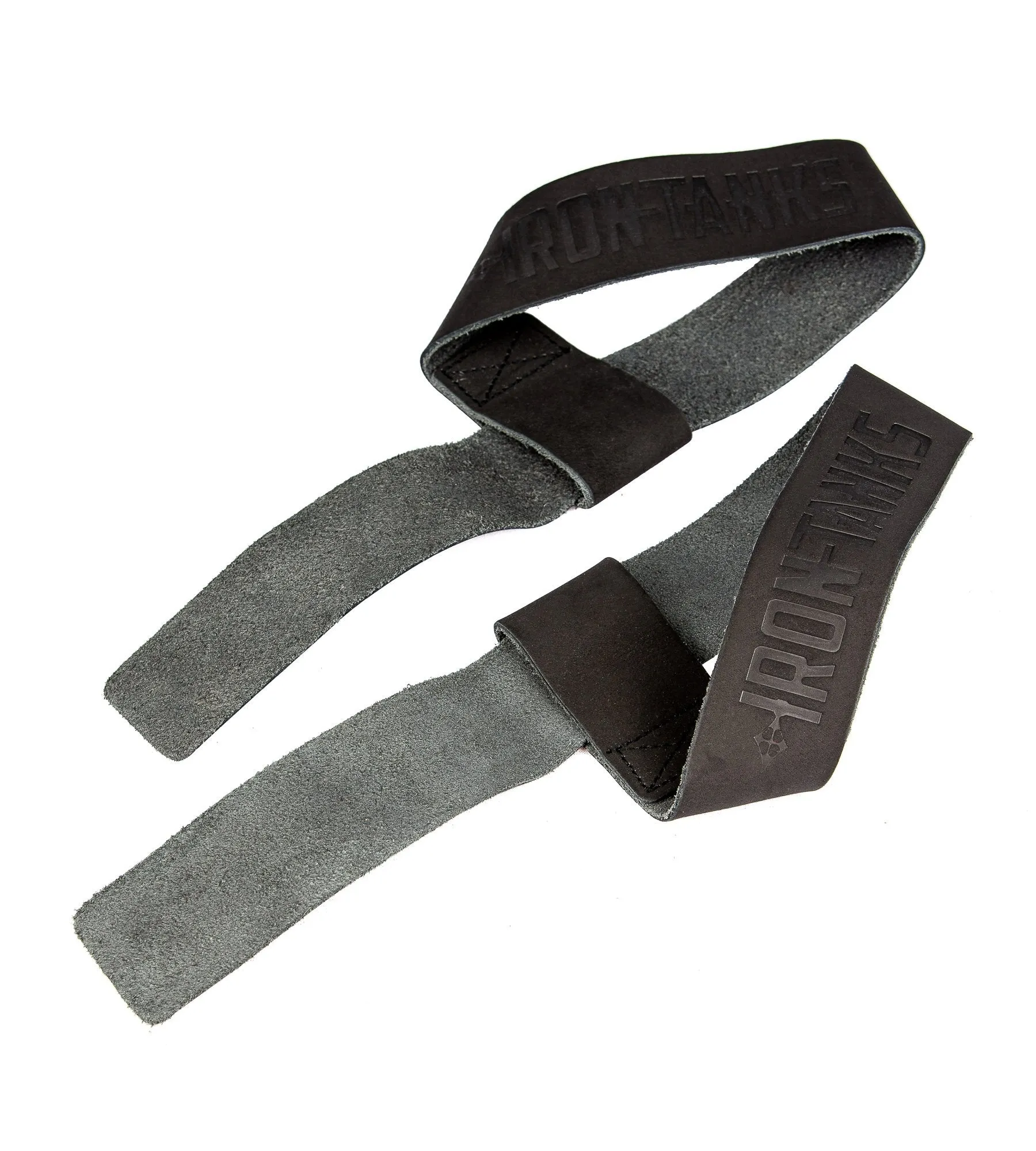 Spartan Leather Lifting Straps - Black