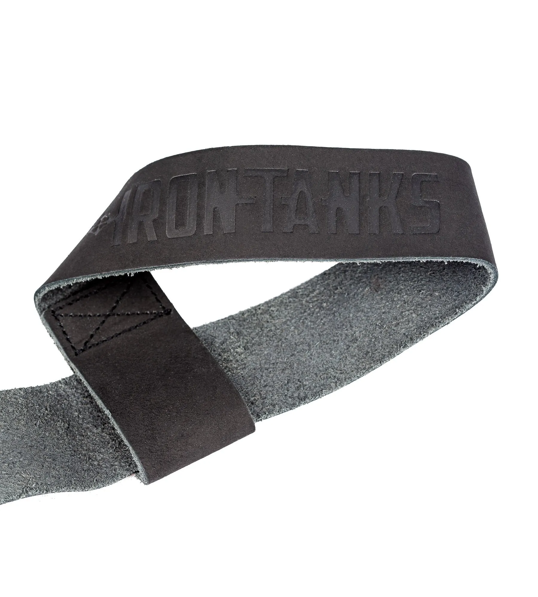 Spartan Leather Lifting Straps - Black