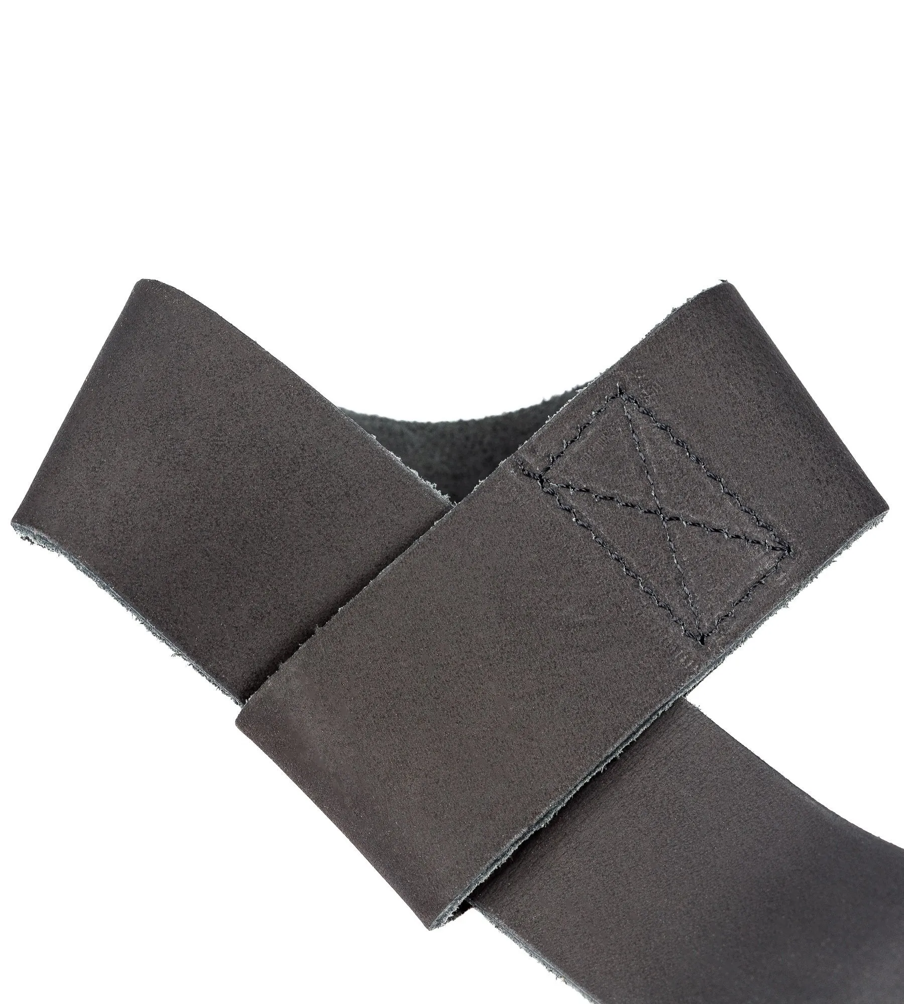 Spartan Leather Lifting Straps - Black