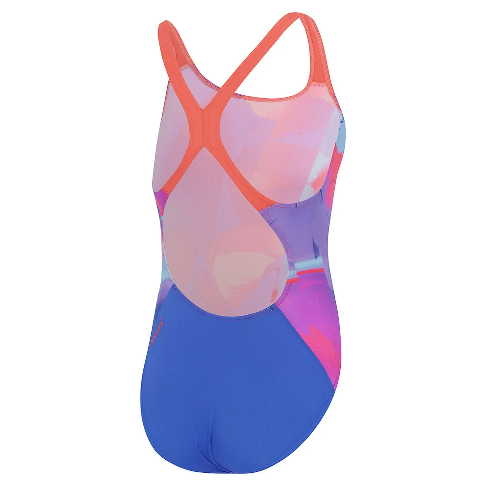 Speedo Girls Digital Allover Powerback One Piece