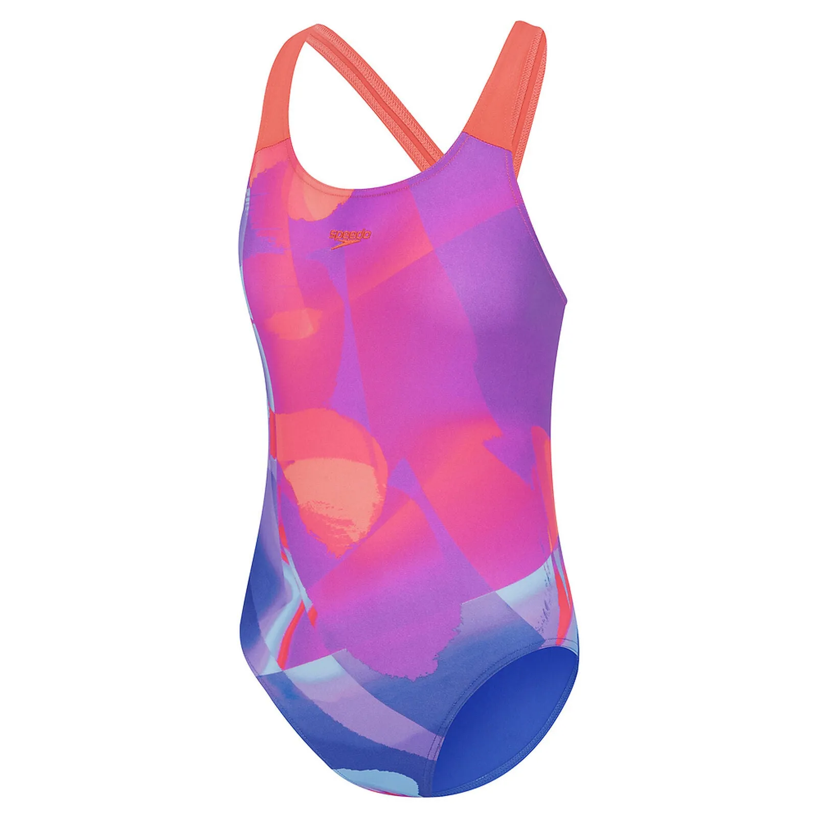 Speedo Girls Digital Allover Powerback One Piece