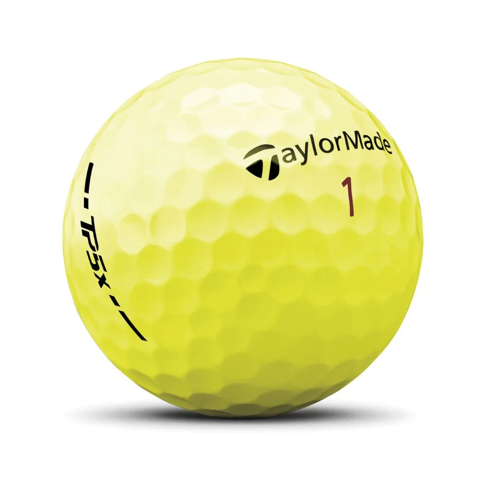 TaylorMade 2024 TP5x Yellow Golf Balls (1 Dozen)