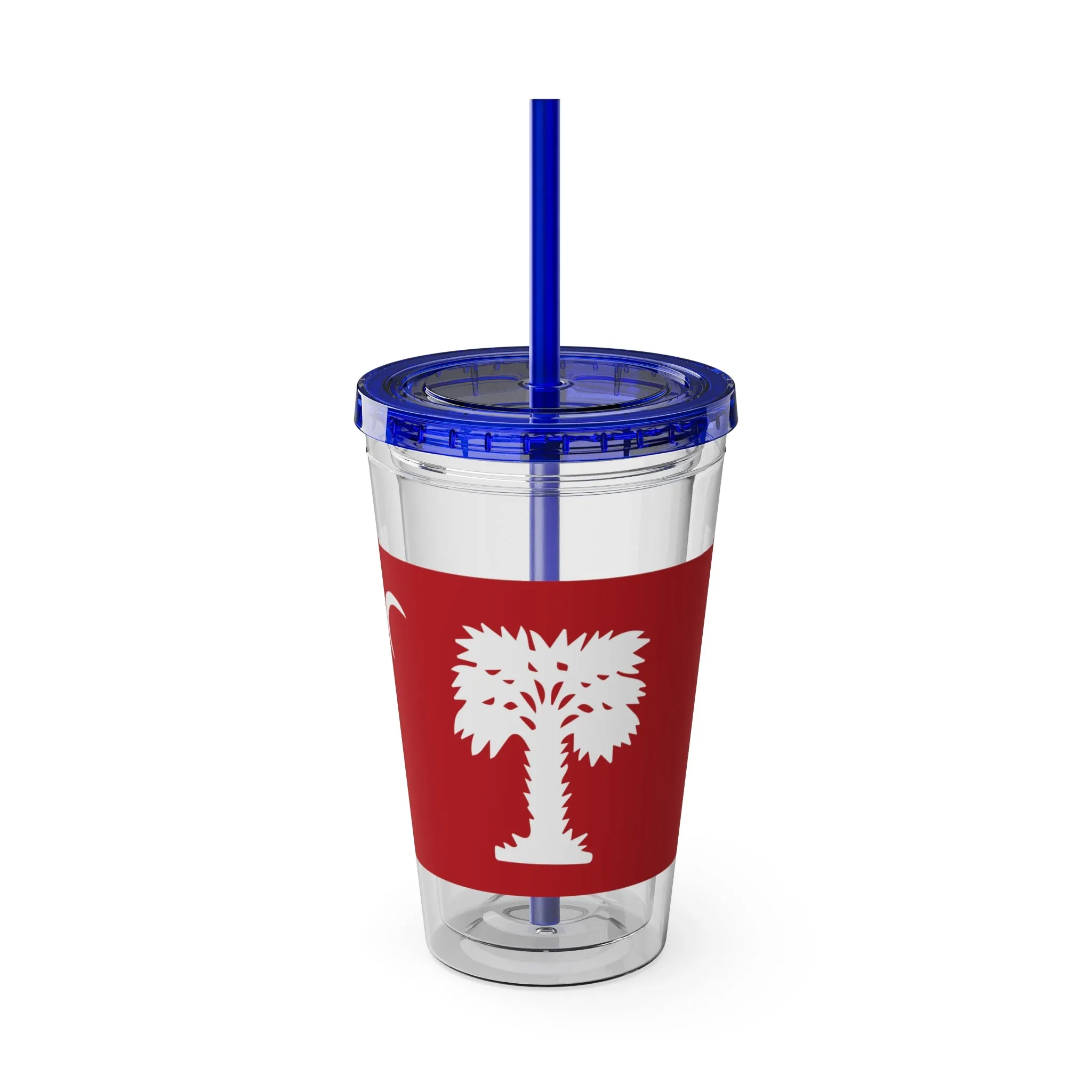 The Citadel, Big Red Flag, Sunsplash Tumbler with Straw, 16oz