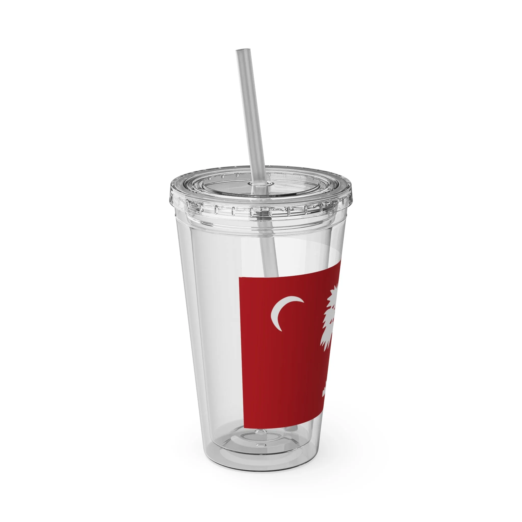 The Citadel, Big Red Flag, Sunsplash Tumbler with Straw, 16oz